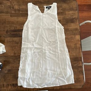 Sassy Sweetheart White Shift Dress